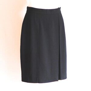 Giorgio Armani Wool Skirt With Side Pleat - Italy